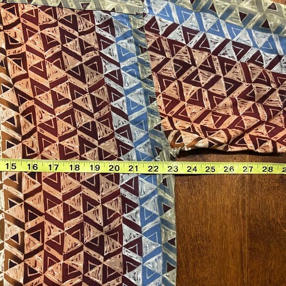 Marc Edwards Vintage Geometric Multicolored Button Front Rayon Shirt Men's Large - Picture 7 of 8